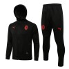 AC Milan Chaqueta De Entrenamiento Con Capucha 2022/23 Negra - Hombre AC Milan Chaqueta De Entrenamiento Con Capucha 2022/23 Negra - Hombre